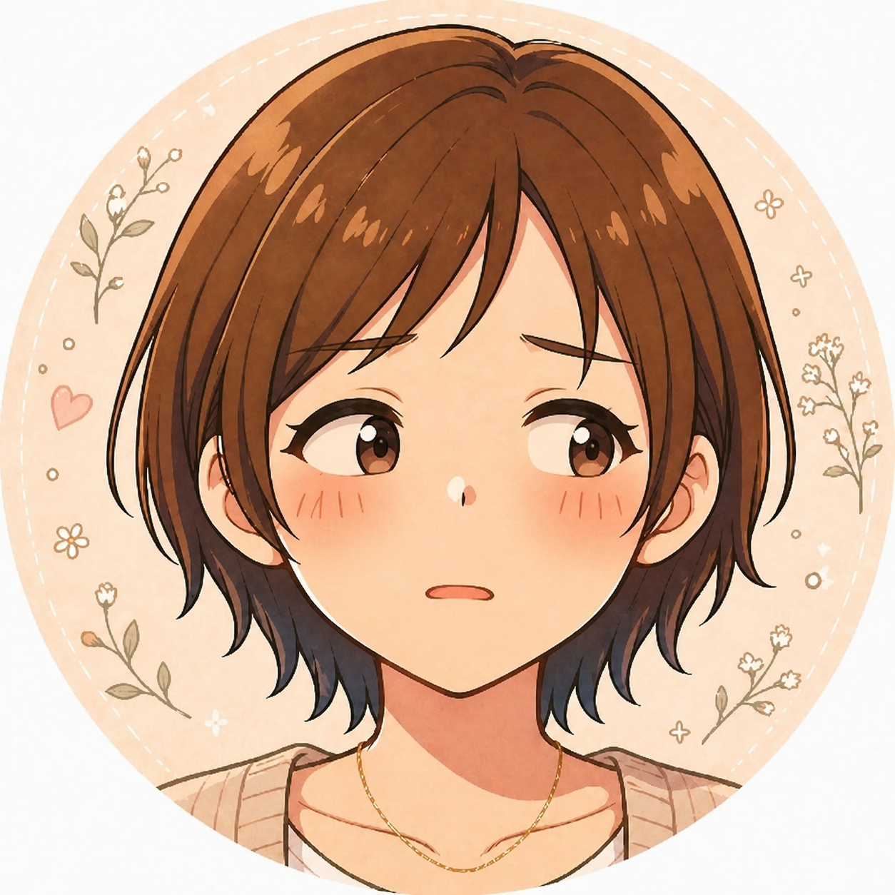不安そうなむー